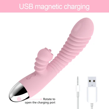 G-Spot Vibrátor Stimulátor Klitorisu Dual Penis, Vibrátory Masér Dildo Vibrátor Sexuálne Hračky pre Ženy, Erotické Dospelých Produkty