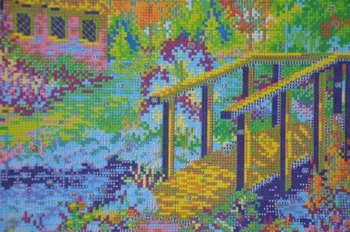 Počíta Cross Stitch Vzory, Jarné Kvety, Výšivky Needlepoint Súpravy 11CT Bavlnenej Nite Maľovanie DIY Vyšívanie Sady Dekor