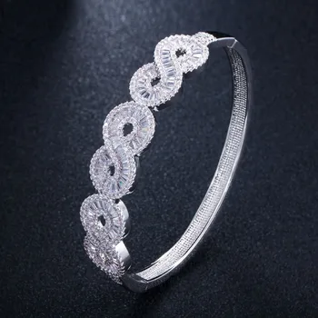 SINZRY svadobné šperky cubic zirconia geometrie CZ kúzlo bangles tvorivé oslňujúci módne prívesky pre ženy