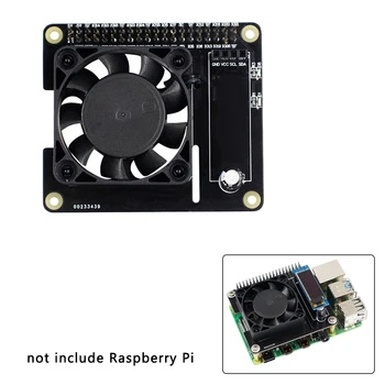 Ligent regulácia Teploty Ventilátor Expansion Board s Oled Lcd pre Raspberry Pi 4 Model B/3B+/3B