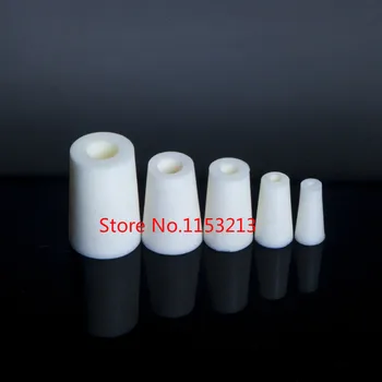 50 ks 15-19 mm Priemerom Biela Silikónová Lab Test Tube Zátka Zástrčky Náhrada za sklenených trubíc s priemerom 18 mm