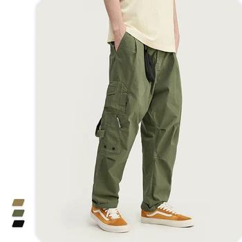 2020 jar leto nový príliv značky funkcia multi vrecku trojrozmerné rez voľné pánske strečové nohavice Bežné nohavice