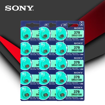 15pcs Sony Originálne 379 SR521SW D379 SR63 V379 AG0 Sledovať Batériu Tlačidlo okrúhlu VYROBENÉ V JAPONSKU Pôvodnej Značky
