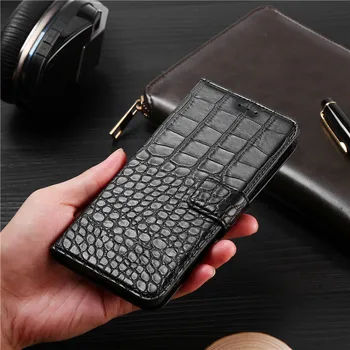 Telefón puzdro na Huawei P40 Lite 5G Prípade Peňaženky Krokodíla Textúry Kože Knihy Dizajn Telefónu Coque Capa S Popruh Držiteľov Karty