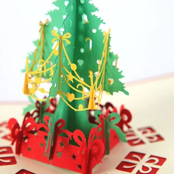 3D Pop-Up Vianočné Ozdoby na Vianočný Stromček Pozdravy Holiday Card Na Vianoce, Nový Rok, Baby, Darčeky, Pohľadnice, Ručne vyrábané