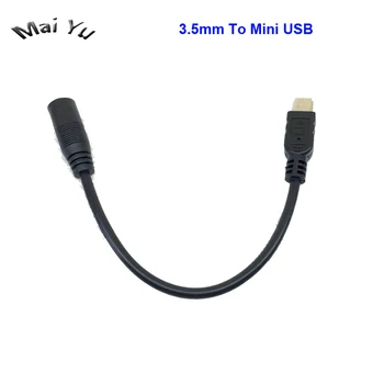 Profesionálne 3,5 mm Stereo Jack, Mini USB Adaptér Kábel Mikrofónu pre Gopro Potápanie Fotoaparát a iný Model
