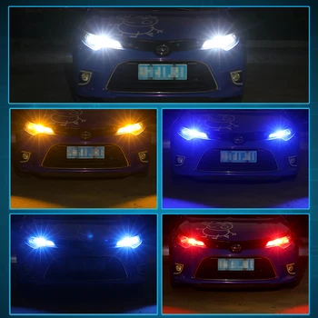 2x T10 Parkovanie polohové Svetlá W5W Canbus LED Žiarovky Interiéru Mapu Stropné Svietidlá 12V Biela Modrá Červená 6500K 168 Výbojky Pre BMW, Audi