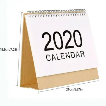 2020 Desk-Top Flip Kalendárny Týždeň Zobraziť Postaviť Office Home Plánovač Nové