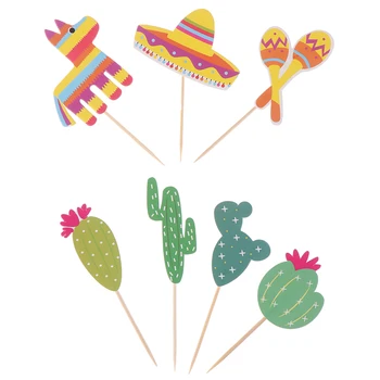 Nové Alpaky Cake Decoration Vložiť Mexickej Kaktus Tortu Vložiť Dekorácie Tortu Vloží Kartu Strany Darčeky Dieťa Narodeniny, Svadbu, Výzdoba