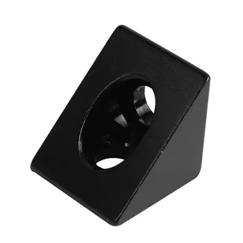 Čierny Delta Trojuholníkové Hliníkový Blok Uhol Rohu Konektora Výbuch Oxidácii pre Openbuilds 3D Tlačiarne Diely Príslušenstvo