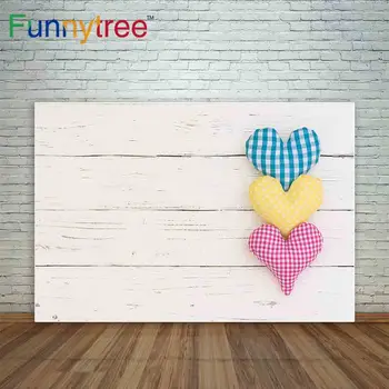 Funnytree kulisu pre fotografické štúdio dreva pláži stožiare, farebné srdce pastel pozadia tlač foto štúdio zázemia