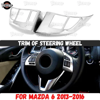 Čalúnenie volantu, prípad pre Mazda 6 2013-2016 ABS plast liatie 1 sada / 2 ks dekorácia auta, styling