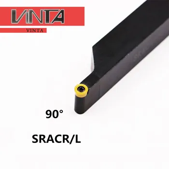 CNC Sústruh Externé Otočením Držiaka Nástroja SRACR1212H06 SRACR1616H08 SRACR2020K10 SRACL2525M10 90 stupňov, rezanie Závitov Nástroje Bar
