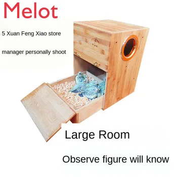 Papagáj Chov Box Zásuvky Vtáčie Hniezdo Xuanfeng Inkubátor Vertikálne Masívneho Dreva, Bambusové