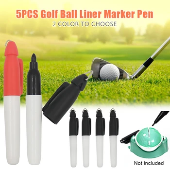 5 ks športovať Golf Loptu Líniové Prihlásiť Marker Pero Príslušenstvo Nástroj na Kreslenie Praktické učebné Pomôcky Obyčajný Odolné Prenosné