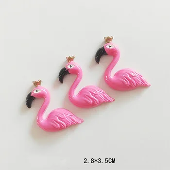 10Pcs/Veľa Flamingo Sliz Živice DIY Accesorios Hračka Sliz Dodávky Výplň Pre Jasné Načechraný Sliz Plastelíny Darček Hračka Pre Childern