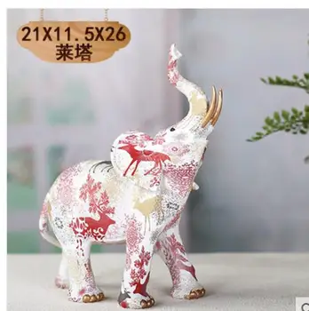 Cute elephant vybavenie príslušenstvo tvorivé živice remesiel obývacia izba víno kabinet TV sochy, plastiky Domov svadbu