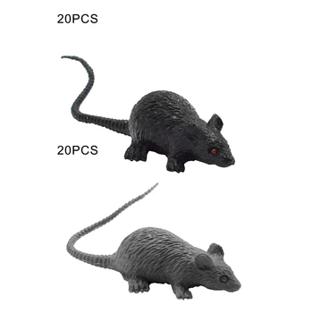 20 Ks Mini Simulované Mouse Model Zábavné Zložité Vtip Realistické Teroru Myši Halloween Darček Hračka Party Decor
