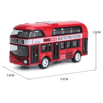Double-Decker Bus London Bus Dizajn Auta Hračky Poznávacie Autobusové Vozidiel Mestskej Dopravy Vozidiel Prímestských Vozidiel,Zelená