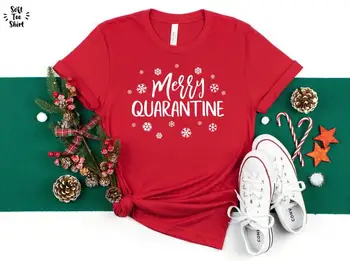 Karantény Vianočné Tričko, Listy , Tlač Ženy Bavlna tričko Bežné Funny t-shirt Pre Lady Dievča Top Tee Kvapka Loď goth