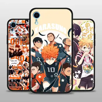 Anime Haikyuu Nekoma Silikónové Telefón puzdro Pre iPhone 12 Mini 11 Pro X XS Max XR 7 8 6 6 Plus SE 2020 Shell Kryt Coque Fundas