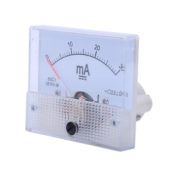 DC 0-30MA Analógový Prúd Panel Meter Ammeter 85C1 30MA, Biela