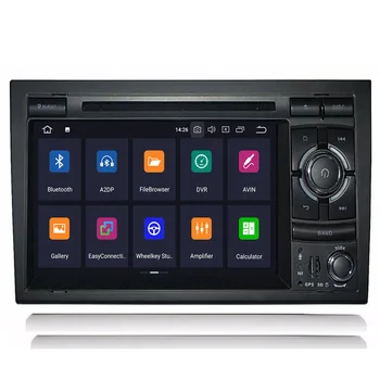 2 Din Auto Multimediálny Prehrávač GPS Android10 DVD Automotivo Pre Audi/A4/S4 2002-2008 Rádio Quad Jadier RAM 4GB ROM 64 GB DSP