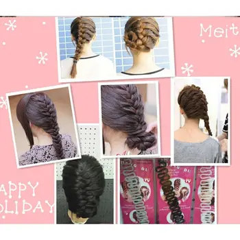 Ženy Lady Francúzskej Vlasov Pletenie Nástroj Braider Navi Hák S Magic Vlasy Twist Styling Buchta Maker Vlasy Kapely Príslušenstvo