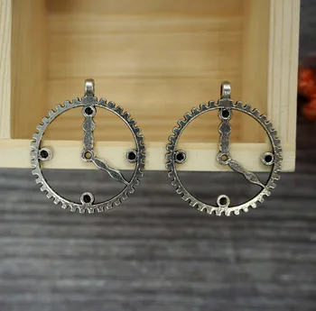 5 KS/veľa 18x9mm Módne Hodiny zobrazili kľúčové tlačidlá pre výrobu deti náhrdelník Šperky pre ženy 2019 náramok , narodeniny keychain plavidlá dodanie
