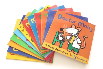 Nové 12Pcs/set 20.5X20.5cm Myší anglický Obrázkové Knihy Deti Deti učia IQ EQ Školenia Knihy Deťom pred Spaním Príbeh Rodičovstvo