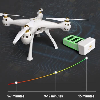 7.6 V 2700mAh Li-Po Batérie pre Attop W8 RC Drone s 1080P 5G WIFI Kamera Quadcopters Diaľkové Ovládanie Hračka náhradných dielov