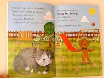 10Pcs Čítanie s Phonics Rozprávky anglický Obrázkové Knihy Little Red Riding Hood Raného Vzdelávania Kognitívne Osvietenie Knihy