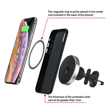 15W Auto Magnetické Bezdrôtovú Nabíjačku 360 Stupňov Rotácie Pre IPhone12 IPhone 12 Mini Pro Max Qi Bezdrôtový Rýchle Nabíjanie