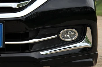 Auto tela, hlavy, predné hmlové obočie výbava svetlo na čítanie rám stick ABS Chrome kryt 2ks/set Pre Honda Accord Sedan 9. 2016