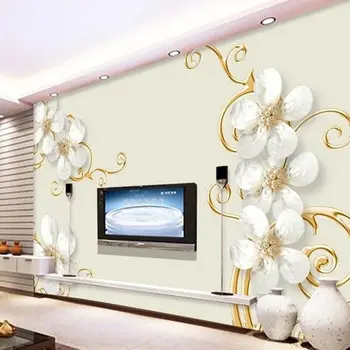Najnovšie materiál 8D nástenné maľby, tapety crystal motýľ šperky pozadí steny dekor 3d obývacia izba 3D nástenné maľby sticke