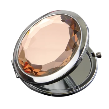 13 Farieb Ženy, Dievčatá Crystal Mini Krásy Vreckové Zrkadlo Make-Up Prenosný Kompaktný Kolo Sklopné Zrkadlo