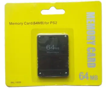 Drop Shipping Pre PS2 64 MB, Pamäťová Karta Pamäte rozširujúce Karty Vhodné pre Sony Playstation 2 PS2 Black Pamäťovú Kartu Veľkoobchod
