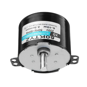 50Ktyz Ac220V 10W 0.5 2.5 R/ Min Permanent Magnet Synchronous Motor Ac Výstroj Zníženie Motorových Cw / Ccw