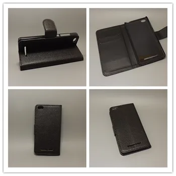 Pre Xiao redmi 4A Redmi4A Luxusné Litchi kožené puzdro stojan funkciu s 2 Držiteľa Karty a vrecko slot