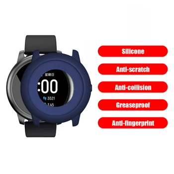 AntiScratch Ochrany Prípade Rámu Silikónové Ochranné puzdro pre Xioami Haylou Solárne LS05 Smartwatch Shell