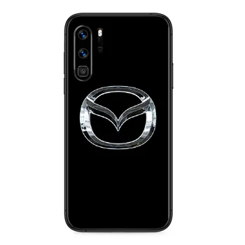 Mazdas Športové Auto Logo Telefón puzdro Na Huawei P 9 Smart 10 20 30 40 8 Lite Mini Z 2019 Pro black späť tpu prime luxusné hoesjes