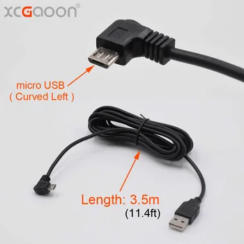 XCGaoon 10 kus Micro USB Nabíjací Kábel do Auta DVR Kamera, videorekordér GPS PAD Mobile, Káblová lengh 3,5 m ( 11.48 ft )