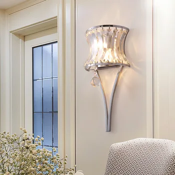 Moderné svetlo luxusné crystal jednoduché spálňa posteli osobnosti tvorivý obývacia izba pozadí koridoru uličkou nástenné svietidlo LX111114