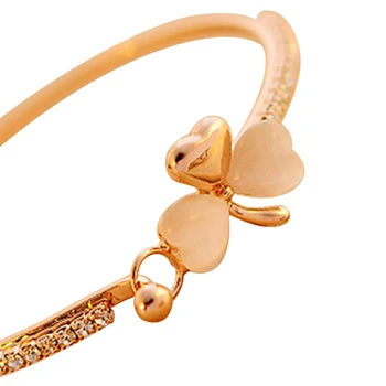 Unikátny Živice Lístie Dizajn Gold Drahokamu Náramky Ženy Štýlový Bangles Najlepšie Šperky Darček