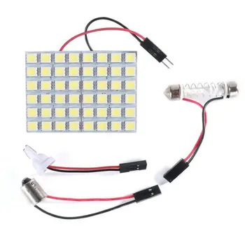 Xenon White 48-SMD 5050 LED Panel Svetlo Pre Auto/Dome/Oblasti Nôh/Trunk Cargo Svetlo