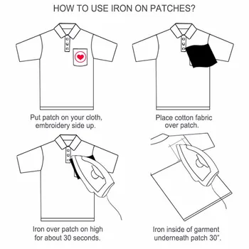 10Pcs/Set Punk Patch Pre Oblečenie žehličky Na Vyšívané Škvrny Na Oblečení Appliques Pre DIY T-shirt Odznaky Kvet Prúžok záplaty