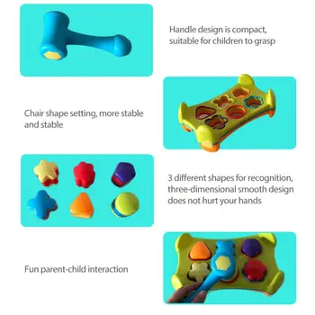 2020 Nové Dieťa Skoro Vzdelávacie Grafické Kognitívne Hračky Stavebným Hra Stoličky Deti Osvietenie Puzzle Uchopte Hračky