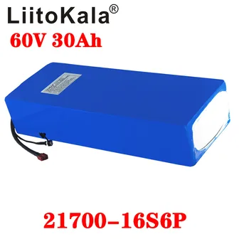 LiitoKala 60V 30ah elektrický skúter bateria 60V 30AH Elektrický Bicykel Lítiové Batérie, Skúter 60V 1000W klince batérie