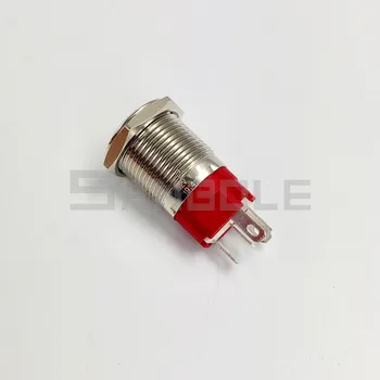 16 mm Kovové Tlačidlo Prepnúť Momentálne Reset / Latching Krúžok LED Lampa Napájanie Označiť Symbolom Auto Auto Motor PC Power Štart