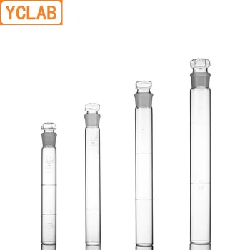 YCLAB 10-ml Sklenené Kolorimetrické Trubice so zátkou Nessler Okuliare Laboratórium Chémie Zariadenia
